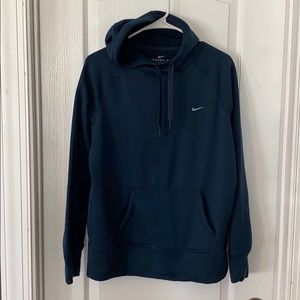 Nike Therma-Fit Navy Hoodie Large